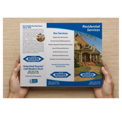 custom pest control brochure