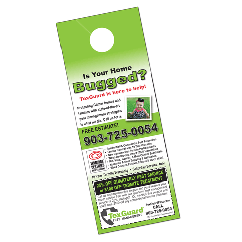Pest Control Door Hanger Design