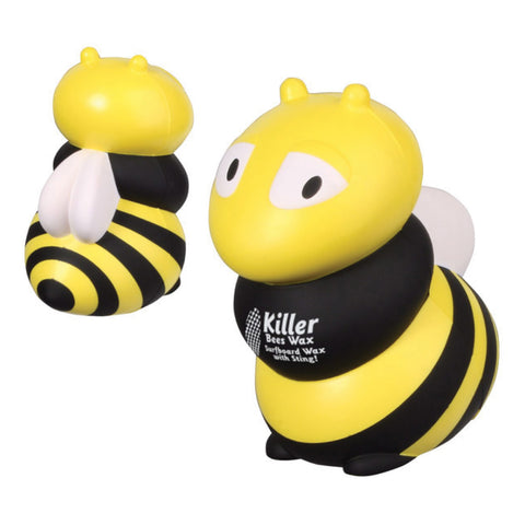 yellow black and white bee with logo imprint LAZ-BZ08  