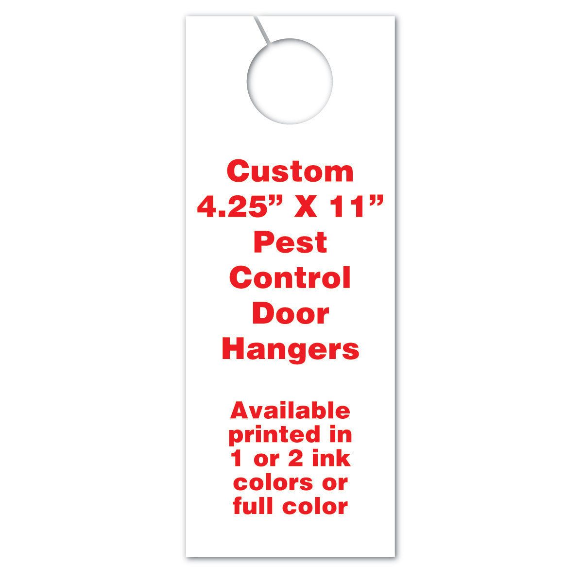 custom printed door hangers