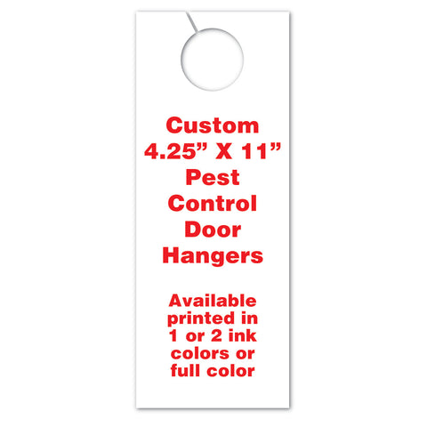 4.25 x 11 pest control marketing door hangers