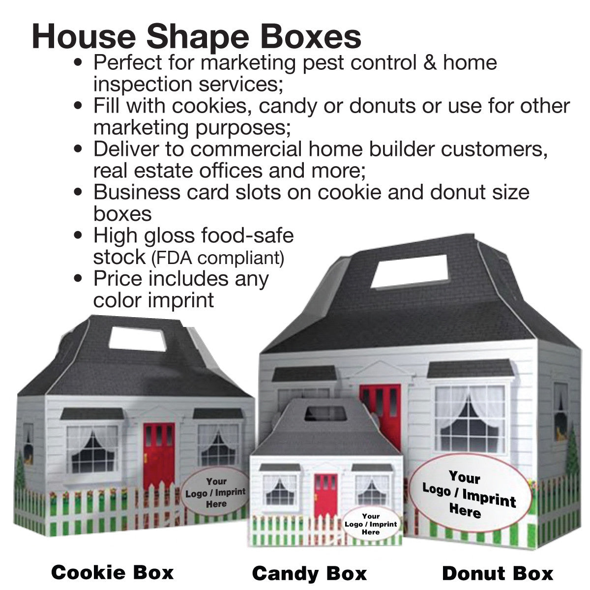 Small Size House Shape Boxes - Ideal for Candy